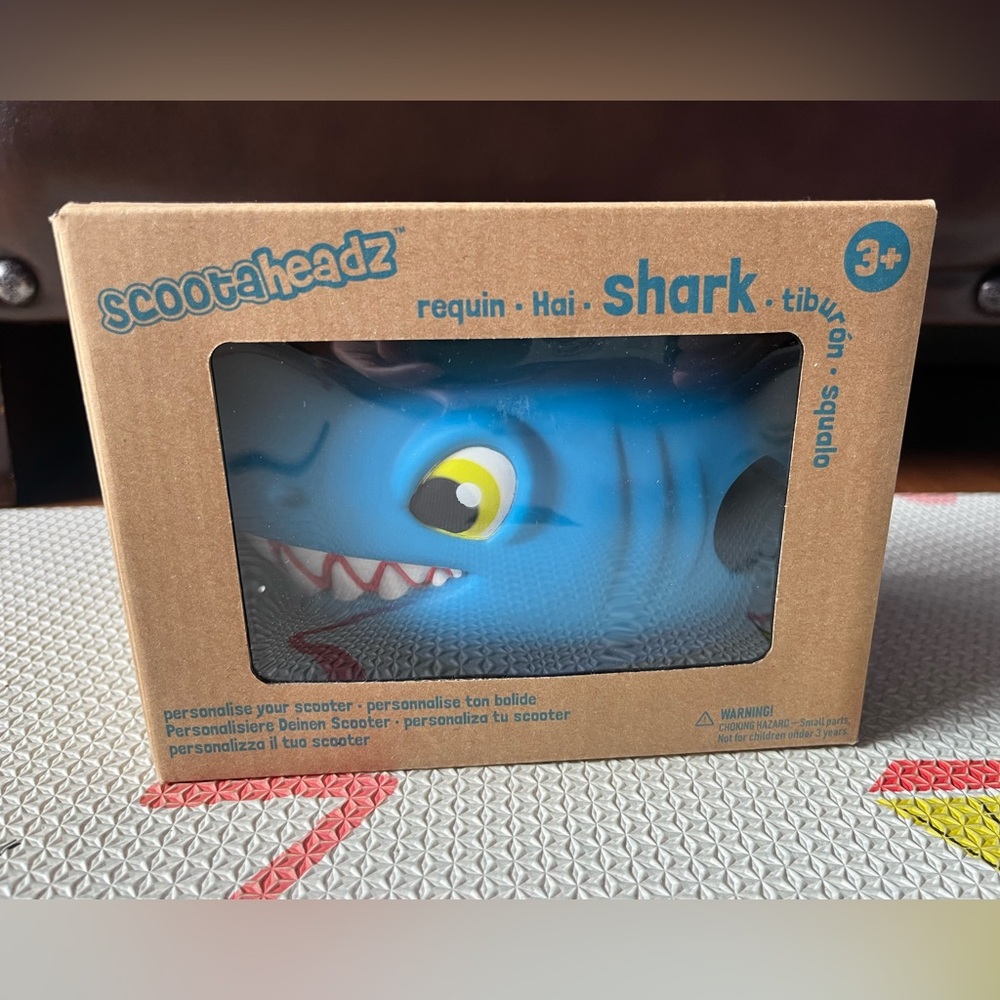 ScootaHeadz - Blue Shark - For Mini & Maxi Scooters - Brand NEW